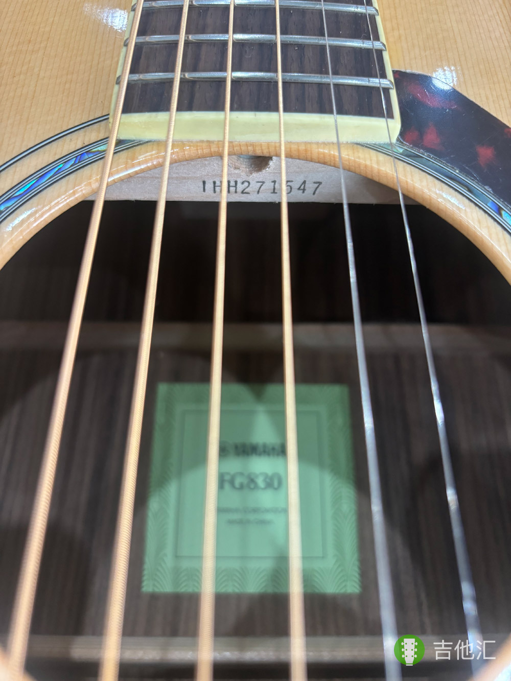 雅马哈FG830音孔编码实拍