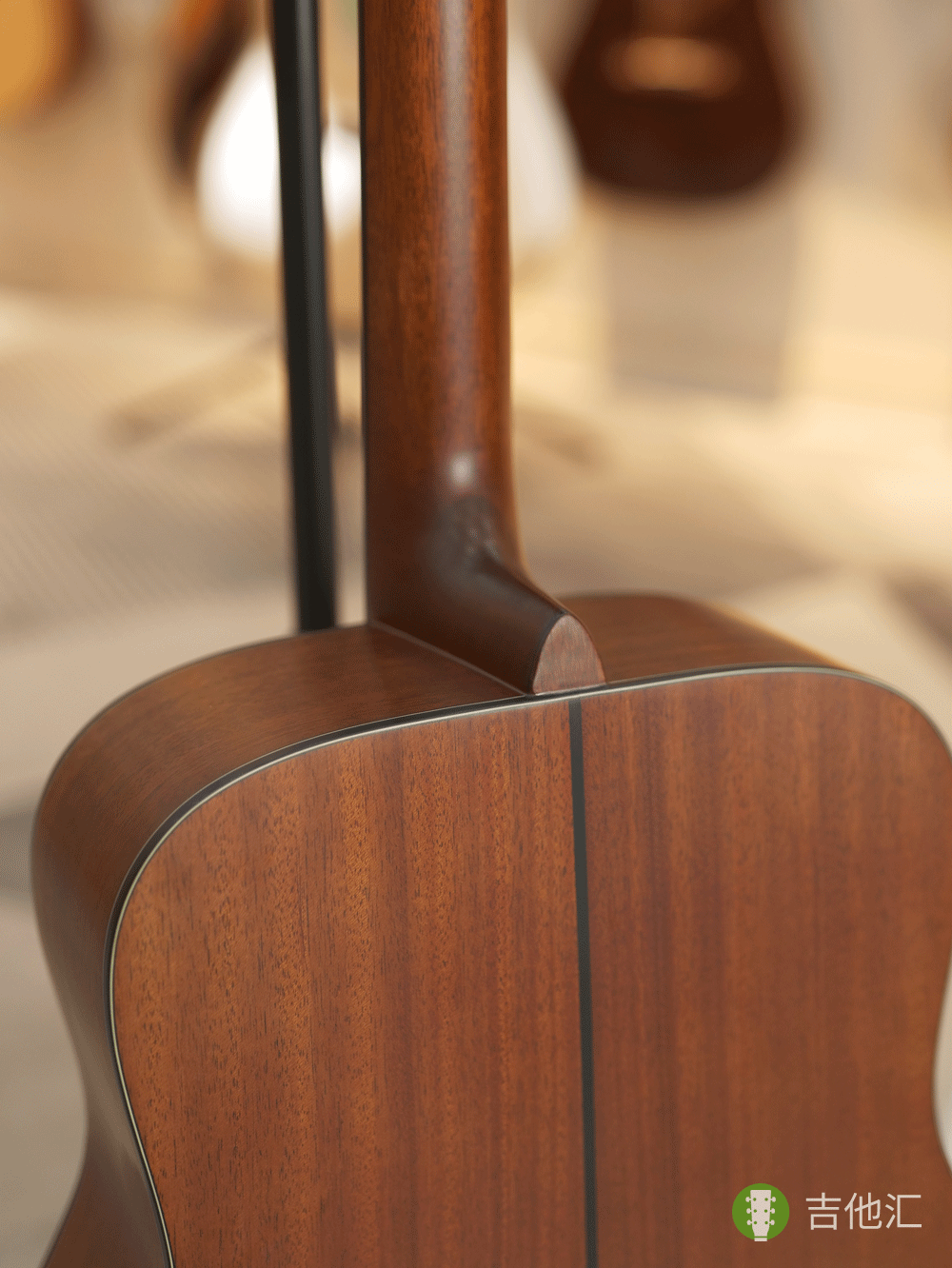 雅马哈FG3 琴颈接柄处实拍图