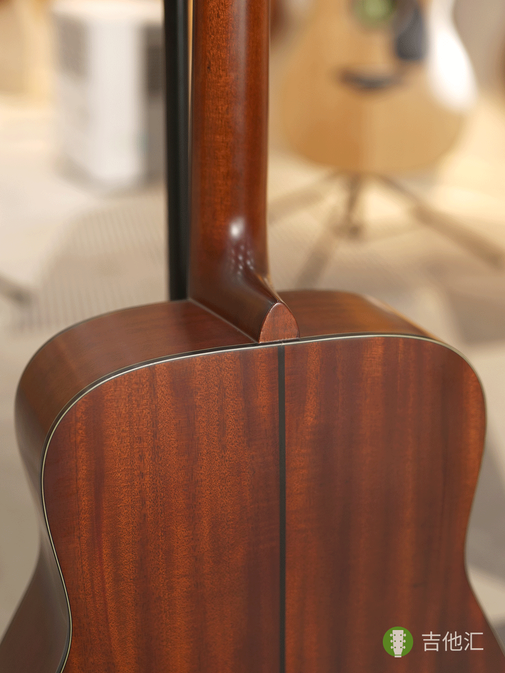 雅马哈FG3 琴颈接柄处实拍图