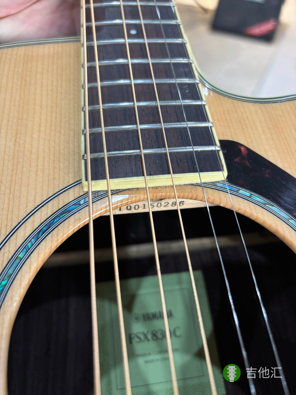 雅马哈FSX830C 音孔编码实拍图