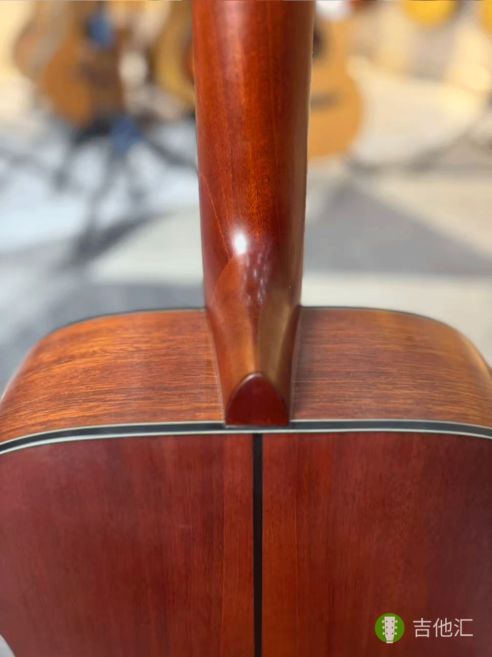 雅马哈FG3 琴颈接柄处实拍图