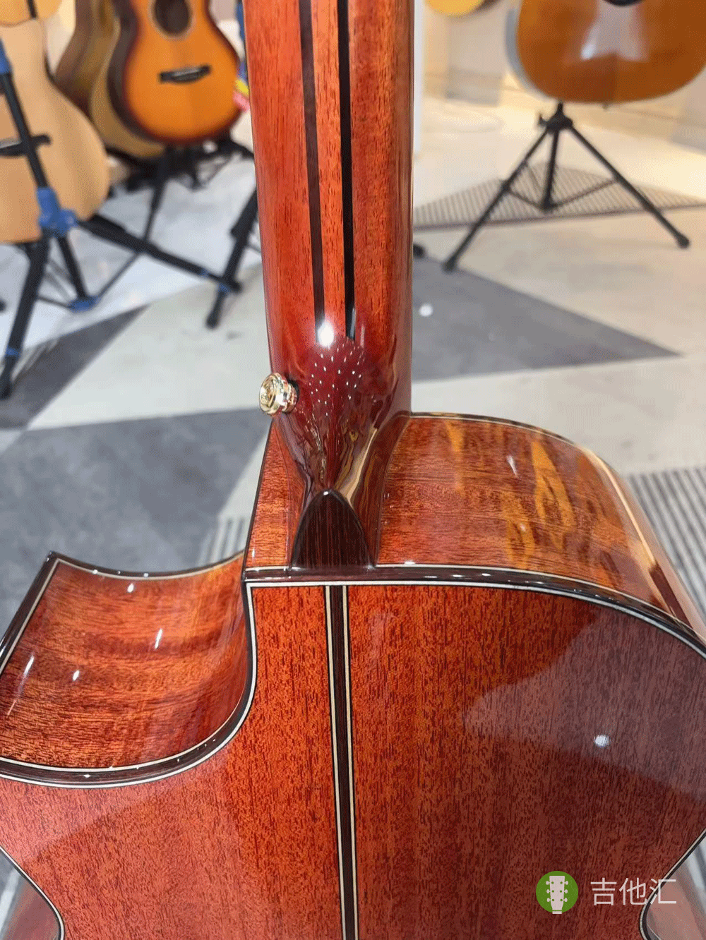 楚门海豚物语TFL1955 琴颈接柄处实拍图