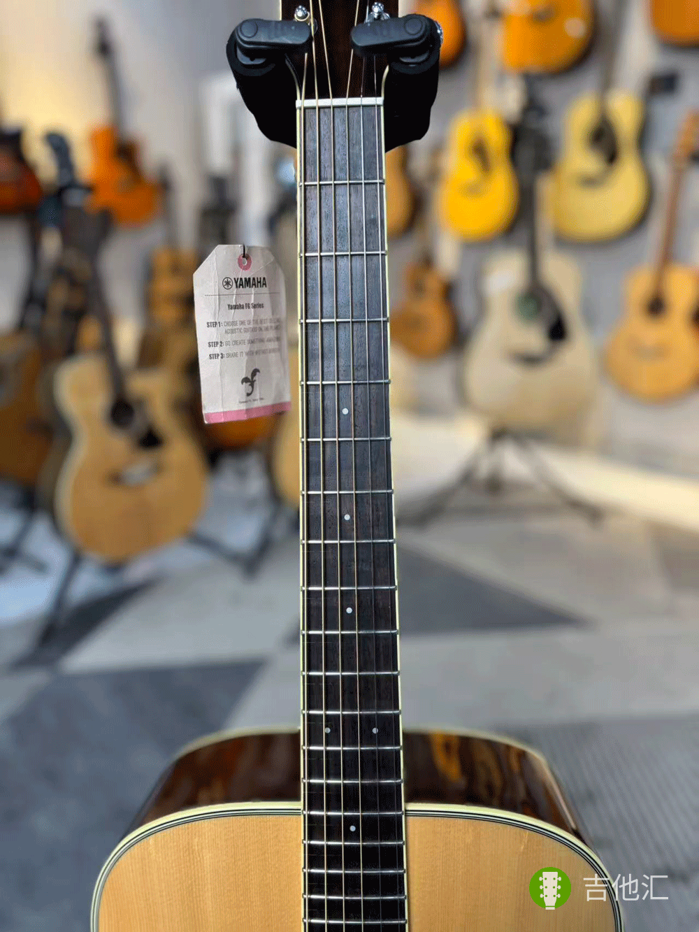 雅马哈FG830 指板实拍图