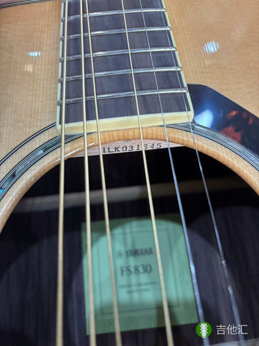 雅马哈FS830 音孔编码实拍图